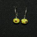 Boucles d'oreilles en verre au chalumeau