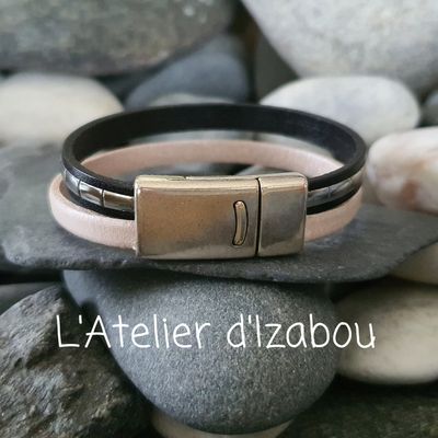 Bracelet noir et blanc disco !