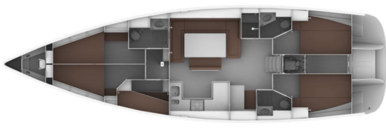 Plan d'aménagement Bavaria 50 Cruiser