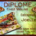 mes deux derniers diplômes chez Violine