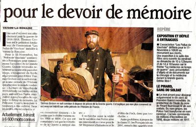 Article du Vaucluse matin du 10 novembre 2011