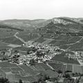 Le village de Vergisson à côté de Solutré (Saone etLoire)