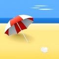 J'étais bien sous mon parasol