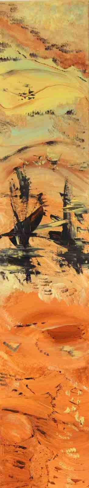 Le long périple-acryl2018- 20X100cm-  (n°119)ND-