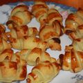 Croissants au nutella