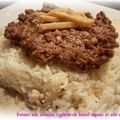 Retour aux sources 1: galette de boeuf vapeur et son riz pilaf de maman 