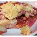 Crumble poires prunes