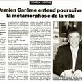 Damien Carême article voix du nord