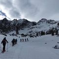 Jeudi 30 janvier : ski de rando ... les meneuses se mettent en quatre !!