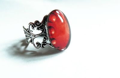  Bague, Filigrane, rouge