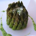 Mousseux d'asperges au saumon