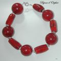 bracelet corail gorgone rouge