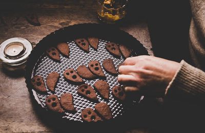 Biscuits fantomes au chocolat