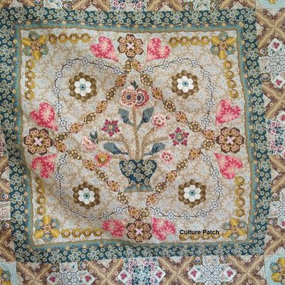 Le patch de Christiane - Maling Road de Di Ford, à la main - Maling Road a quilt by Christiane, hand work