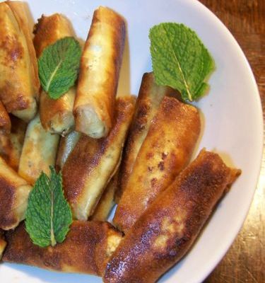 Cigares à la féta et à la menthe