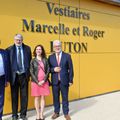 LES VESTIAIRES DU STADE AUBERT AU NOM DE MARCELLE ET ROGER DUTON.