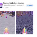 Un joli jeu sur Apple: save the babies unicorns 