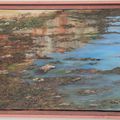 Françoise a vendu un tableau des Grandes Dalles représentant les reflets de la falaise dans l'eau...