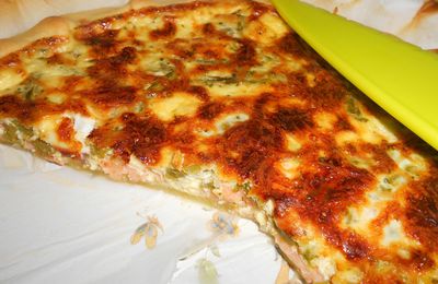 Tarte saumon asperges