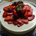 Le cheesecake à la fraise