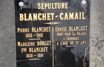 BLANCHET Pierre (Pellevoisin) + 17/05/1915 Boesinghe (Belgique)