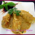 Pilons de poulet à la crème curry, coco