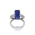 A sapphire and diamond ring, by Hatik