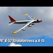 Jason Hill's RC 174" B-52 Stratofortress flight with X-15 (sort of)