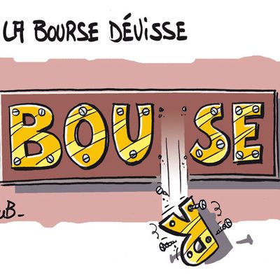 La bourse dévisse