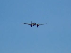 Le bombardier allemand bimoteur Heinkel 111 de la seconde guerre mondiale.