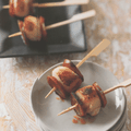 Mini-brochettes de saint-jacquet au chorizo