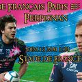 retransmission du match Paris - Perpignan