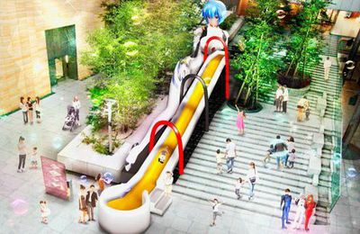 [News Digest] Un toboggan géant inspiré par Evangelion à Tokyo, Nouveau record pour Japan Expo