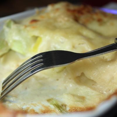 Petit plat de lasagne aux poireaux