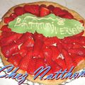 Dans la trilogie des tartes, je continue avec la tarte aux fraises