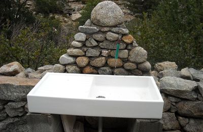 Fontaine à Restonica en Corse