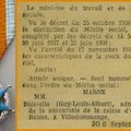 Mardi 06 Septembre 1949 Guy BOISSELLE Chevalier du Mérite Social