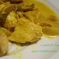 Curry de Poulet aux Champignons