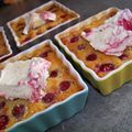 clafoutis aux cerises et aux amandes a ma façon en version individuelles!!