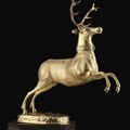 A German Silver-Gilt Cup Formed As A Stag. First Half Of The 17th Century, Unmarked