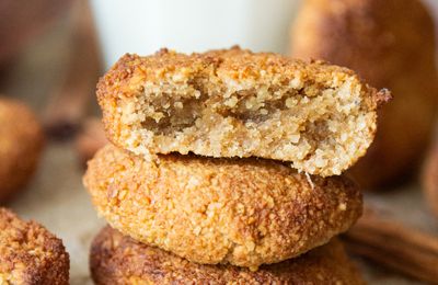 Biscuits crousti-moelleux banane-cannelle #vegan #igbas #sansgluten