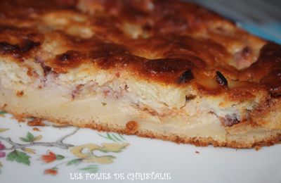 Clafoutis pêches amandes