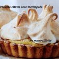 Tartelette citron-coco meringuée