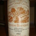 chateau Beauséjour (duffau-lagarosse) 1982 saint-émilion 1er grand cru classé B