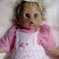 🎭Petit💖d'Ofélia porte un body préma et la jolie petite salopette au crochet création de Solange ( Bébé reborn chic)Bisou💋