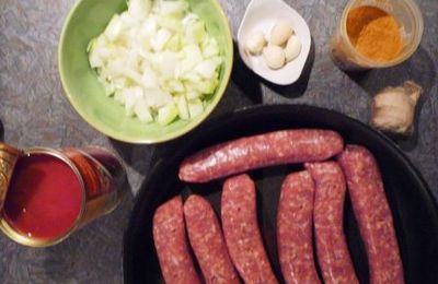 ... Un peu de chaleur, avec un rougail de saucisses ...