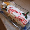 Bûche "Joyeux Noël"