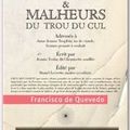 Heurs et malheurs du trou du cul de Francisco de Quevedo