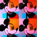 Mickey Mouse (acrylique sur toile) 40 x 40 cm