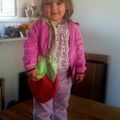 Mahaud aux fraises et son petit sac